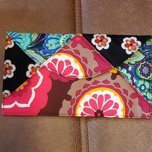 Vera Bradley Handbags - Vera Bradley Patchwork fabric envelope clutch